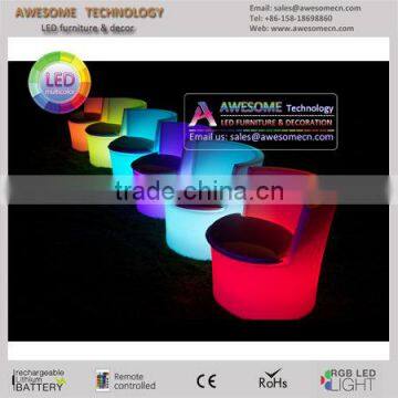 China supplier led lighting low stool chair for outdoor events