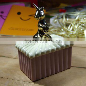 Fashion ceramic jewelry box square