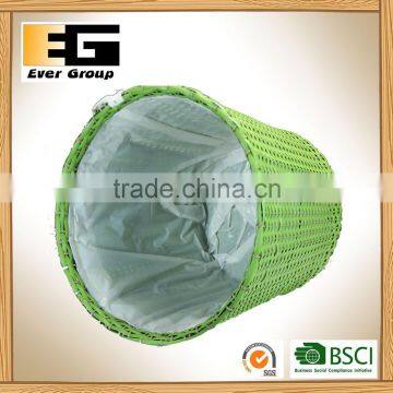 Circular Woven Flowerpot With PVC Linner/ Storage Basket photo-5
