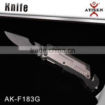 Top Quality Tactical Folding Knife 3Cr13+Aluminium Camping Knife With LED Car Glass Breaker Belt Cutter Fire Start Tools photo-2