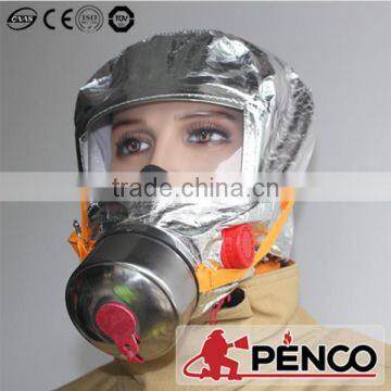 Emergency air breathing apparatus aluminium fire escape mask for sale