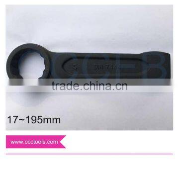 17MM Striking Box Wrench DIN7444 Hammer Striking Ring Slogging Spanner HandWare Power Tools Carbon Steel 45# 40Cr