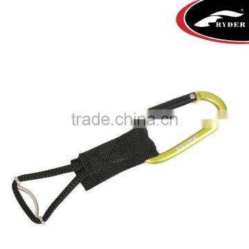 6mm Outdoor Aluminum Karabiner with Bottle Webbing Slit