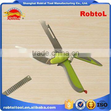 7 in 1 Kitchen Clever Scissors Shears Multi Function Clever Cutter Food Choppers Smart Knife Board Vegetable Slicer photo-6