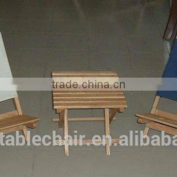 Beech Wood Garden Fabric Double Folding Beach Chair photo-5