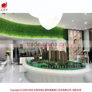 Artificial Indoor Wall Plant Wall Decoration Artificial Grass Wall for Shopping Mall photo-3