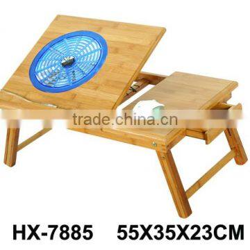 Small Bamboo Folding Laptop Computer Desk / Table