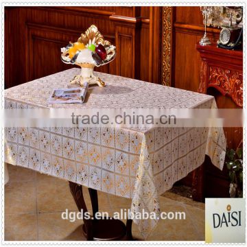 China factory PVC Lace newest design Tablecloth in rolling 137x20meter for Egypt market