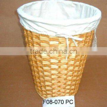 Cheap Wicker Laundry Basket--natural color