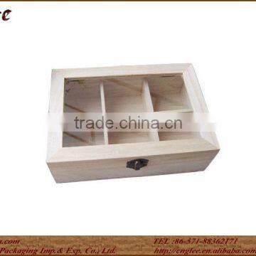 Tea Wooden Box Coffee Wooden Box With Six Compartments