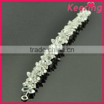 pearl silver rhinestone chain metal magic hair sticks WHD-057