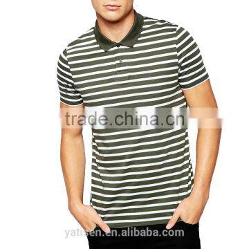 2015 New Short-sleeved Mens Polo, Slim Korean Version of the Double-neck Stripe Polo-shirts photo-2