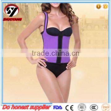 Shuoyang Wholesale Black 9 Steel Boned Waist Trainer Latex Corset SY-W003 photo-2