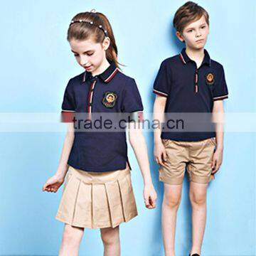 Summer Short Sleeve Kids Polo School Uniform Latest Designs photo-4