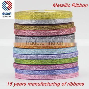 Silver Metallic Ribbon for Gift Package photo-4