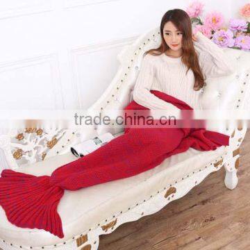 Wholesale Crochet Animal Adult TV Mermaid Tail Blanket photo-4