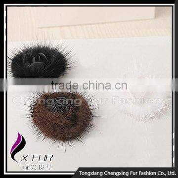 CX-A-25B Fashion Popular Genuine Mink Fur Flower Coat Brooch Pin