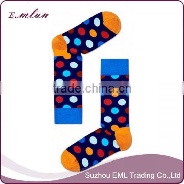 Fashion pinkycolor combed cotton dot women socks