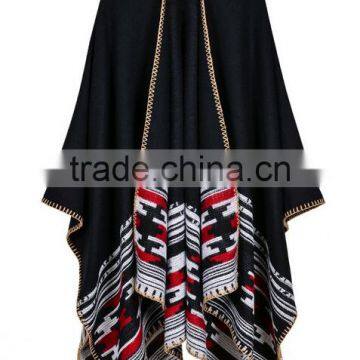 2017 New Western Wind Women Scarf Hand-sewn Twill Jacquard Imitated Cashmere Material Printed Women Cloak photo-5