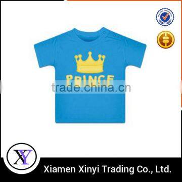 Sky blue funny fashion coton t-shirt for kids