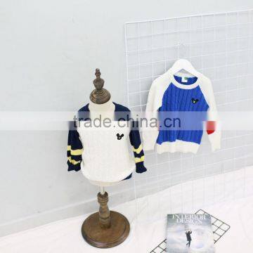 2-7 Years Kids Bohemia Style Sweater, Color Rendering Sweater, Boutique Children's Cotton Sweater photo-2