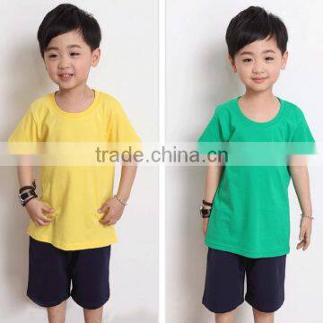 Fashion Custom Blank Kids Plain Round Neck Short Sleeve Multi-color t Shirts Wholesale China Supplier photo-2
