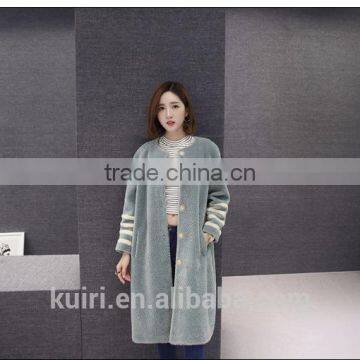 Luxury Thick 100% Genuine Sheep Leather Jacket Women Real Fur Leather Coat Natural Merino Sheep Fur Overcoat photo-3