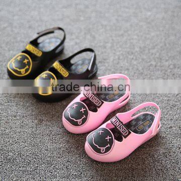 S16867A girls summer candy shoes kids pvc jelly sandals Soft bottom girl sandals