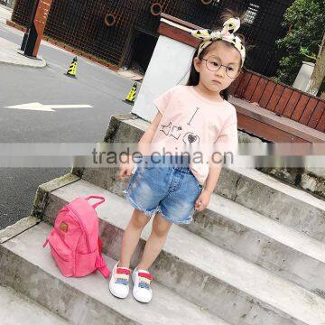 S16928A Summer Cotton Breathable Kids Girls Denim Shorts photo-6