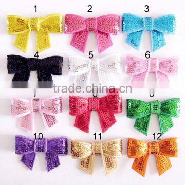 So cute sequin bow tie headband baby girl hot sale headband with bow tie stretchy accessories top baby headband