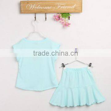 EFINNY Baby Girls Cute Eyes Printed Top Shirts and Skirt 2 Piece Sets Outfits photo-6