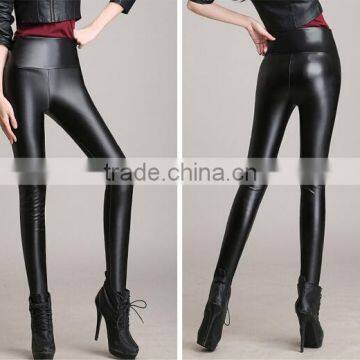 EY0053L Lady High Quality PU Leggings,hot Sale Women Winter PU Legging photo-3
