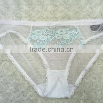 Hot Sexy White Women Bra and Panty Set Transparent Underwear photo-3