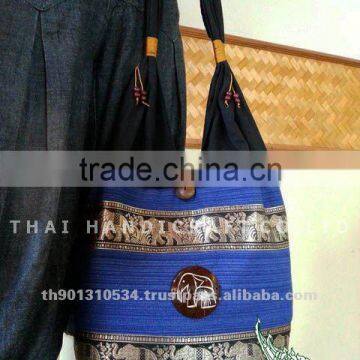 New Thai Silk Embroidered Handbag Tote Bag