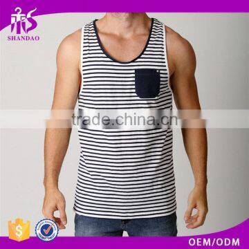 2016 Guangzhou Shandao Popular Series 100% Cotton Stripe China Wrestling Singlets