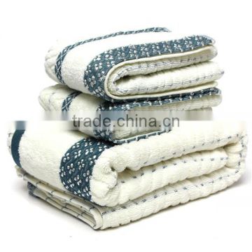 New Towel 3pcs/Set 100% Cotton Bath Beach Face Towel Sets for Adults 34cm*75cm*2p 70cm*140cm*1p Fiber Gift Bathroom Baby Towels