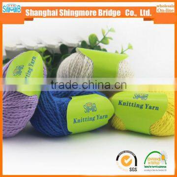 2017 China Fancy Yarn Supplier Hot Selling 100% Cotton tt Wave Yarn With 50g Balls for Hand Knitting