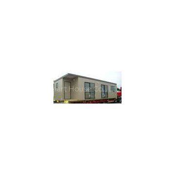 Fireproof Portable Modern Modular Homes , Flat Roof Prefab House