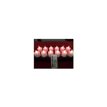 custom HIPS electromagnetic induction rechargeable  led  candles with 12 colors