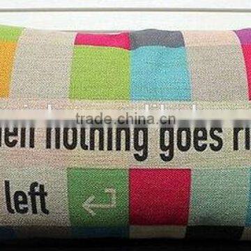 2014 Xinbo Stylish Go Left print pillows case print decor gift cushion cover