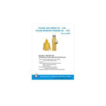 TPU/Nylon Flame Resistant Rainsuit