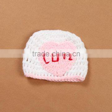 2014 baby girl crochet christmas hat with letter patten