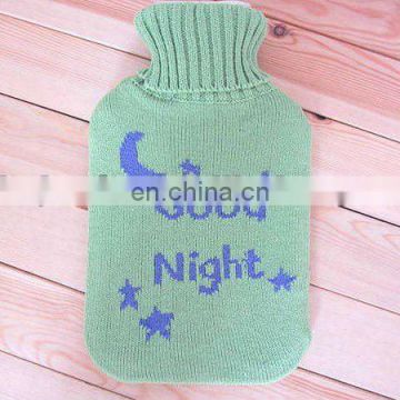 fashion 2012 pretty acrylic jacquard cute knitted kids hot water bottle bag