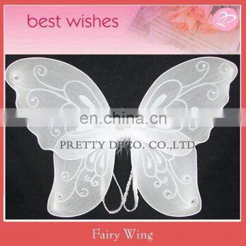 Silver Glitter white Sparkling butterfly fairy wing costumes