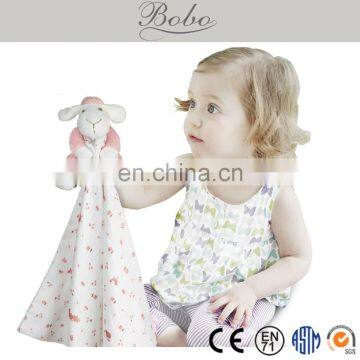 Cartoon Sheep Baby doudou made of soft&safe cheese cloth