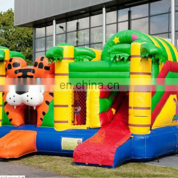 Yellow&Green Tiger Indoor Inflatable Castle Combo