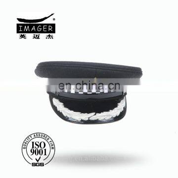 Delicated Customized Air Force Marshal Peaked Cap with Silver Strap and Embroidery