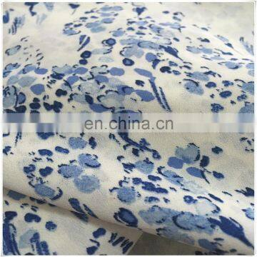 poly crepe printed fabric with good quality in screen printing