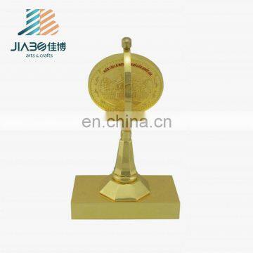 Cheap Custom Round Rotating Painted Gold Plating Trophy photo-3