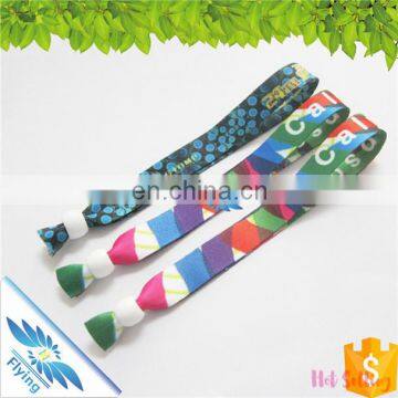 Good Wearing Festival Fabric Wristbands, Soft Smooth Custom Wristbands With Logo in Cheap Selling